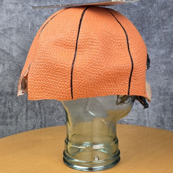 Vintage Halloween Basketball Head Guy Half Mask Vinyl Mustache Seasons for Kmart - Picture 7 of 12